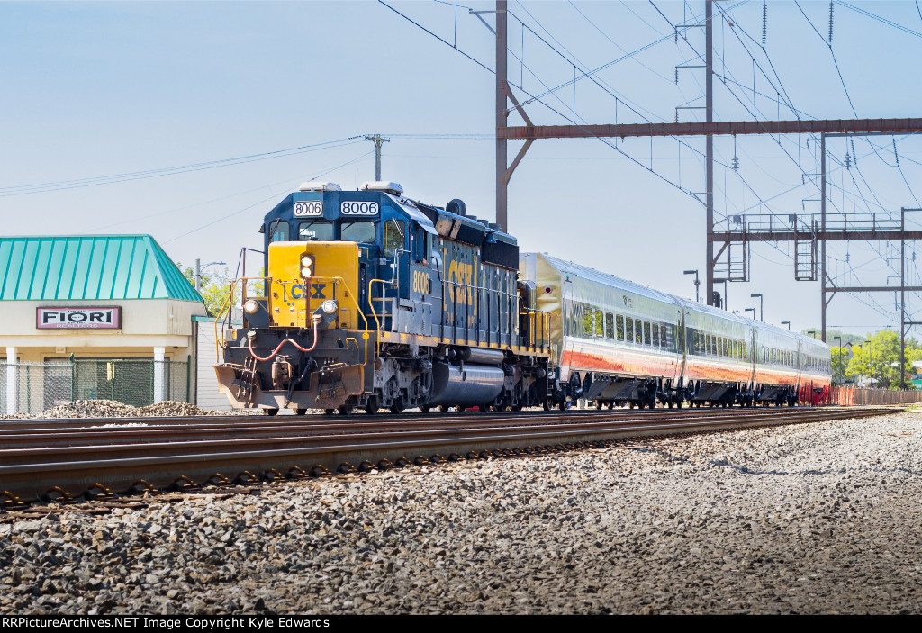 CSX SD40-2 #8006 on S989-06